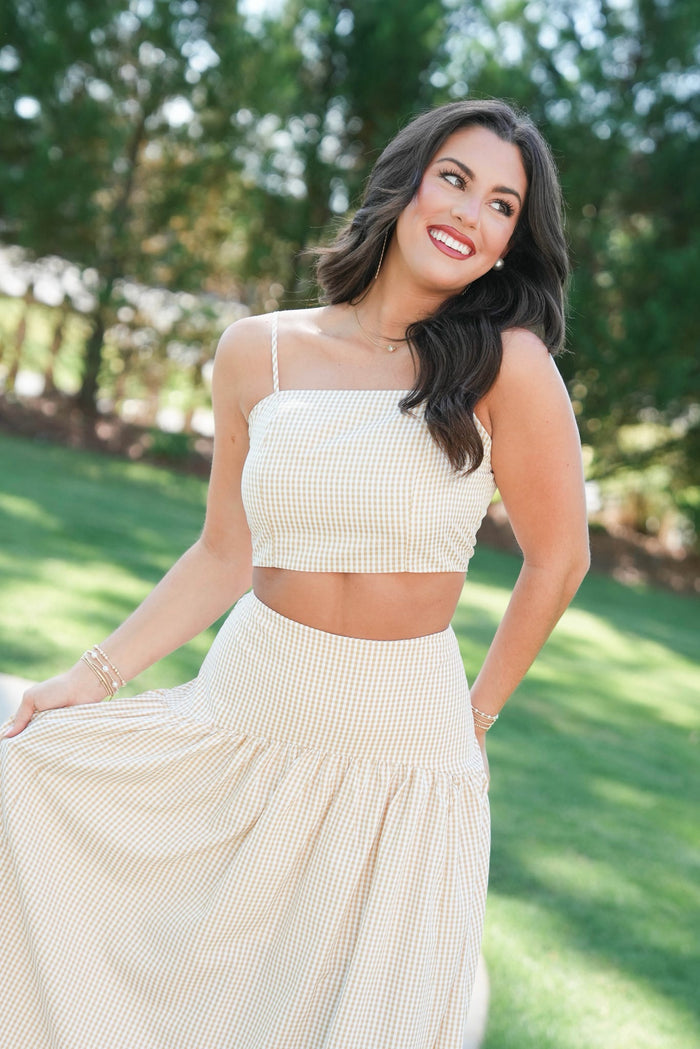 Tan/White / Small