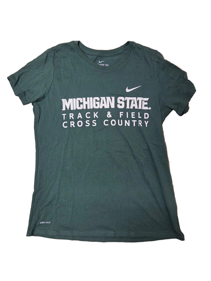 Nike Green Dri-Fit Track & Field Cross Country T-Shirt Women's Size XS