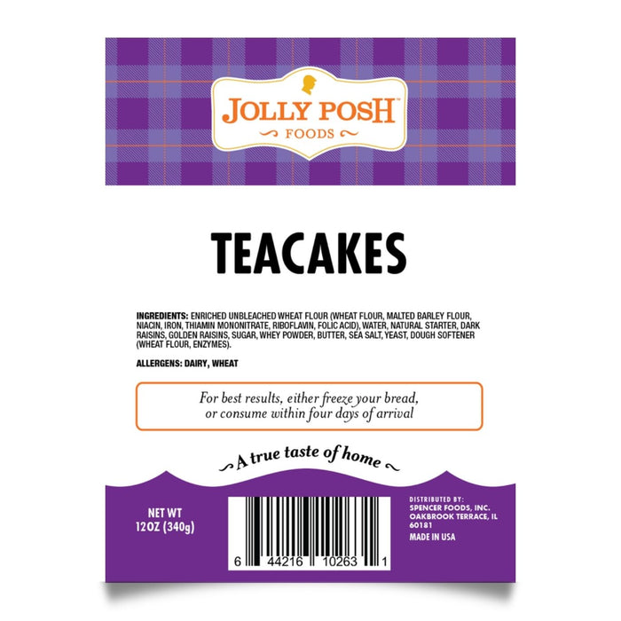 Homemade Teacakes: 4 per Pack