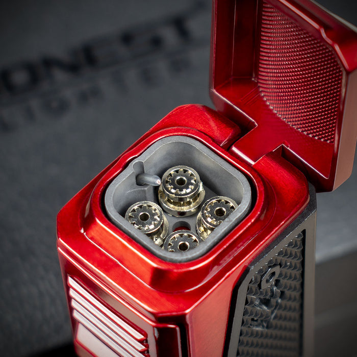 Honest Shakespeare Cigar Lighter - Red/Black