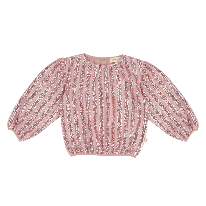 House of Jamie | Puff balloon sequins jumper | Rose mauve