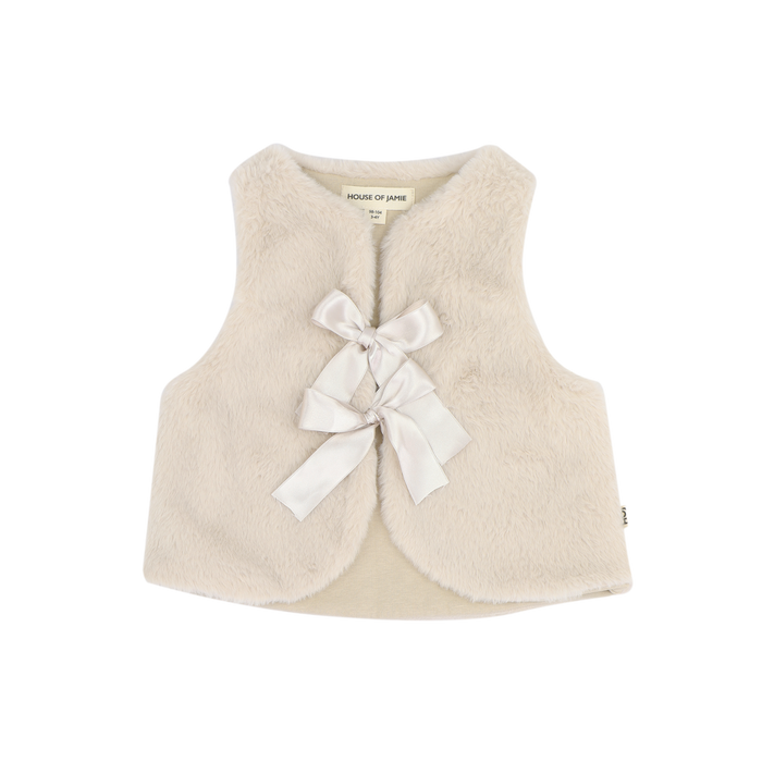 House of Jamie | Soft fur bodywarmer | Marshmellow (fake fur)
