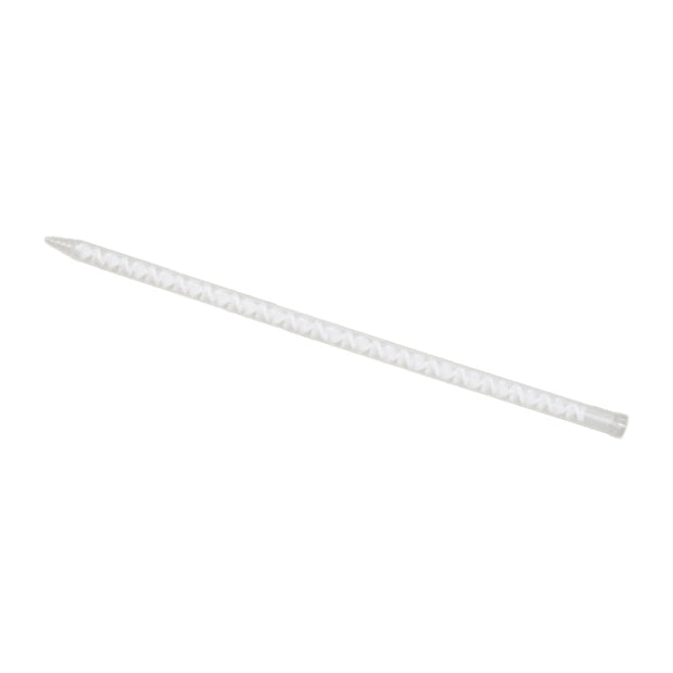 Infinity Bond 161-236 static mixer with bell inlet and stepped tip, featuring 36 elements for 1:1 and 2:1 adhesives in 200, 400, or 600ml cartridges or meter mix systems.