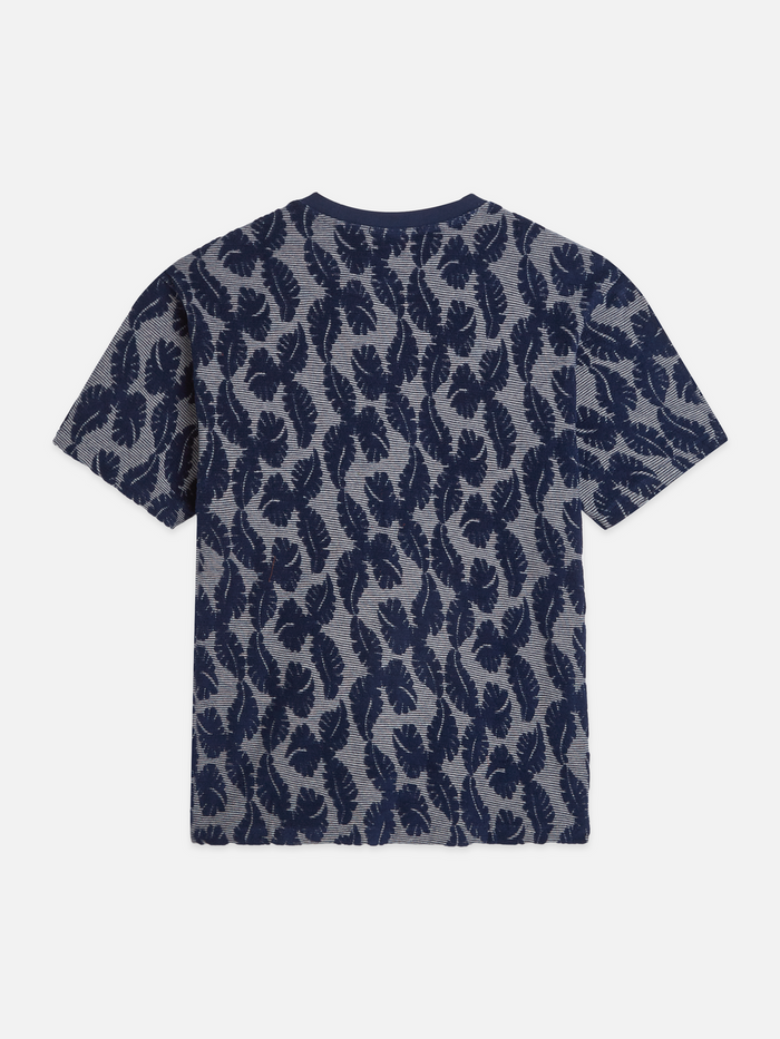 Jacquard Feeder Stripe Relaxed-Fit T-Shirt