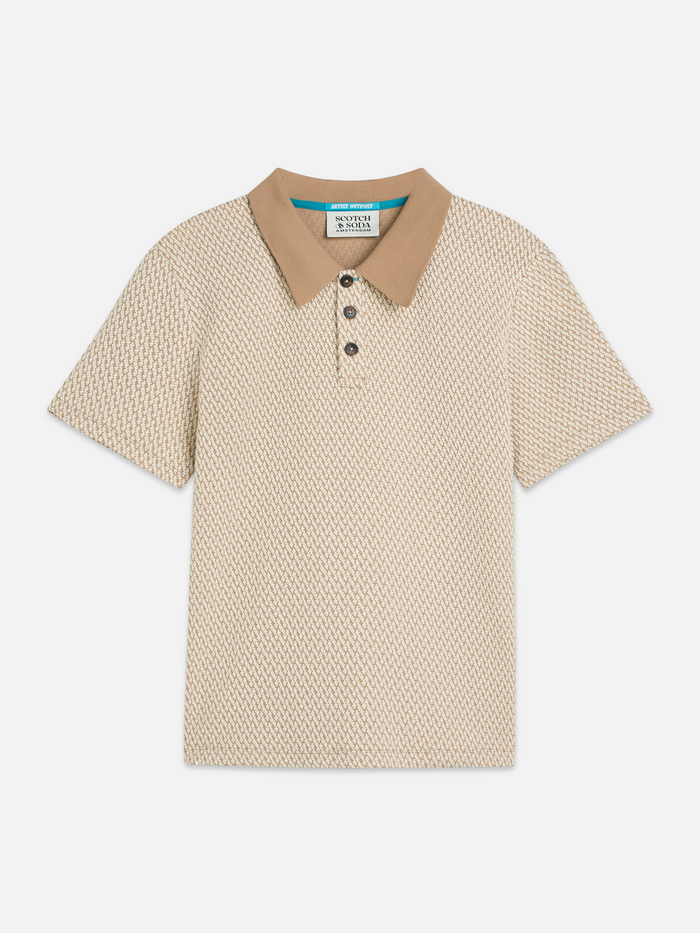 Jacquard Relaxed-Fit Polo