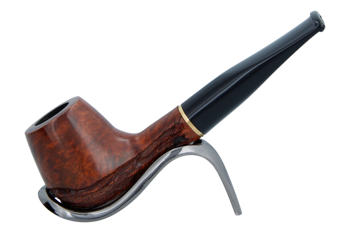 Jean Claude 9mm Filter Rustic Wave Briar Smoking Pipe - Shape 04