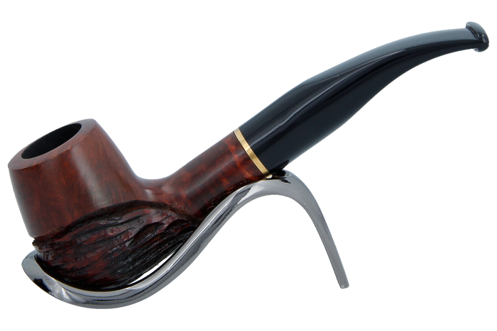 Jean Claude 9mm Filter Rustic Wave Briar Smoking Pipe - Shape 07