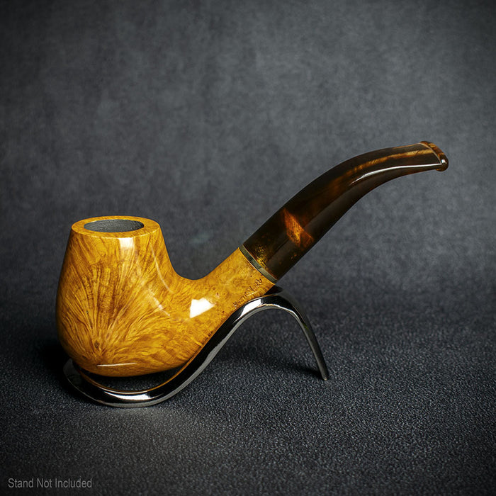 Jean Claude 9mm Filter Tortoise Shell Briar Smoking Pipe - Shape 03