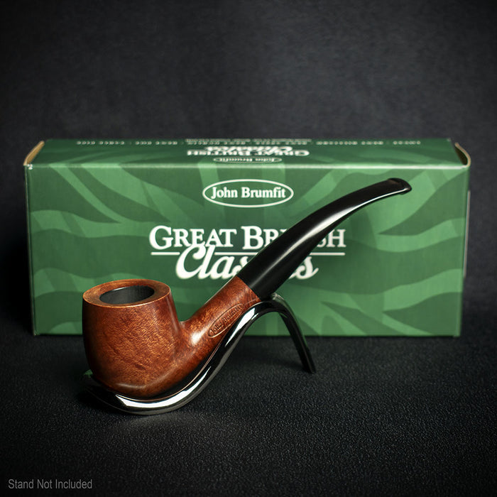 John Brumfit Great British Classics Briar Smoking Pipe - Bent Pot