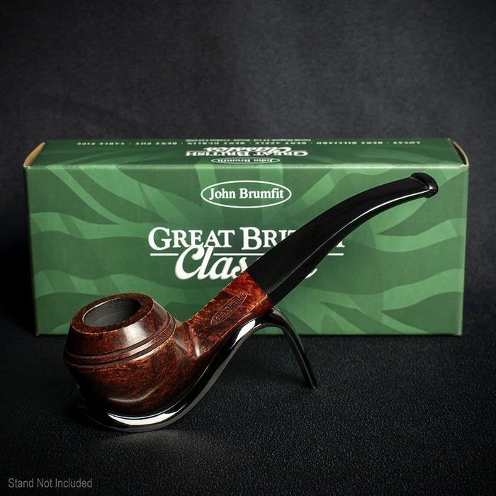 John Brumfit Great British Classics Briar Smoking Pipe - Rhodesian