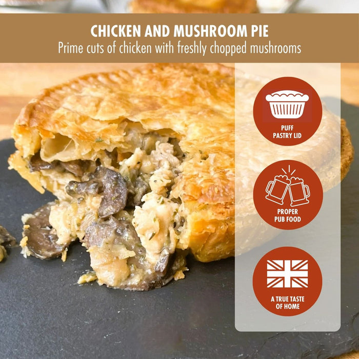 Jolly Posh Chicken & Mushroom Pie: 10oz
