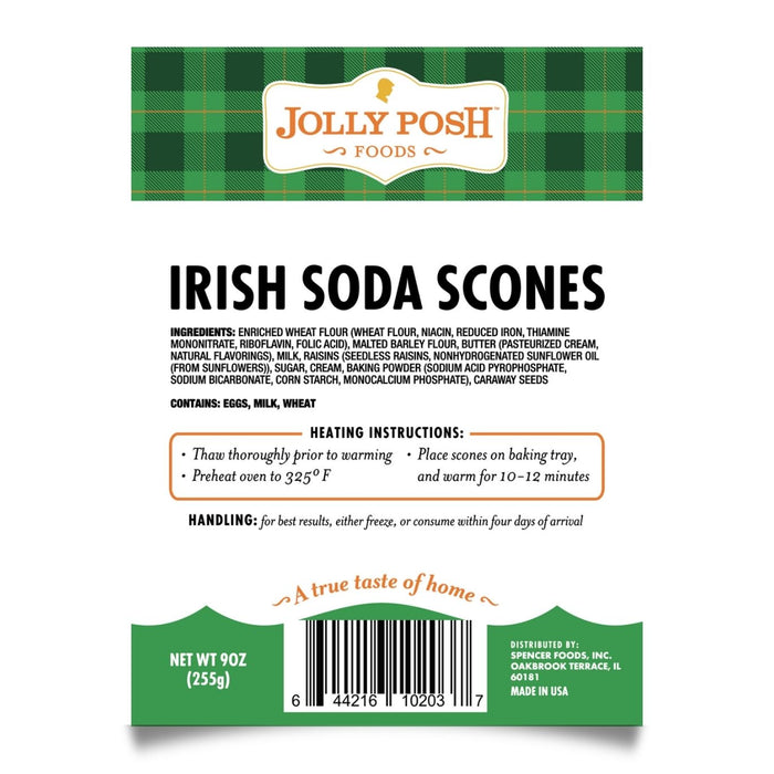Jolly Posh Irish Soda Scones: 3 per Pack