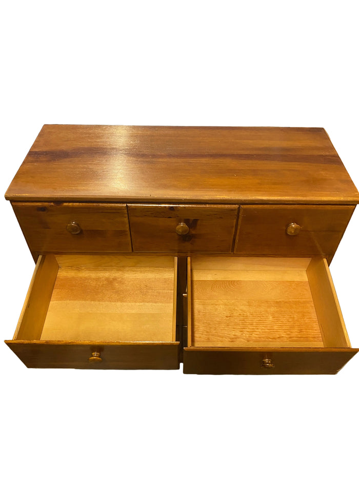 Light Wooden 9 Drawer Dresser