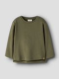 Lil'atelier | London rit loose sweater - winter moss