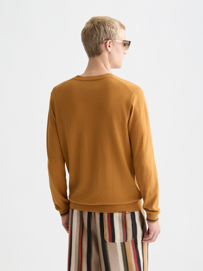 Linen-Blend Regular-Fit Pullover
