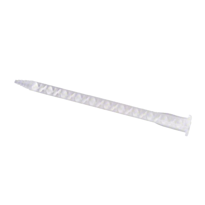 Clear Loctite static mixing nozzle with stepped tip and bayonet connection for MMAs Epoxies and more!