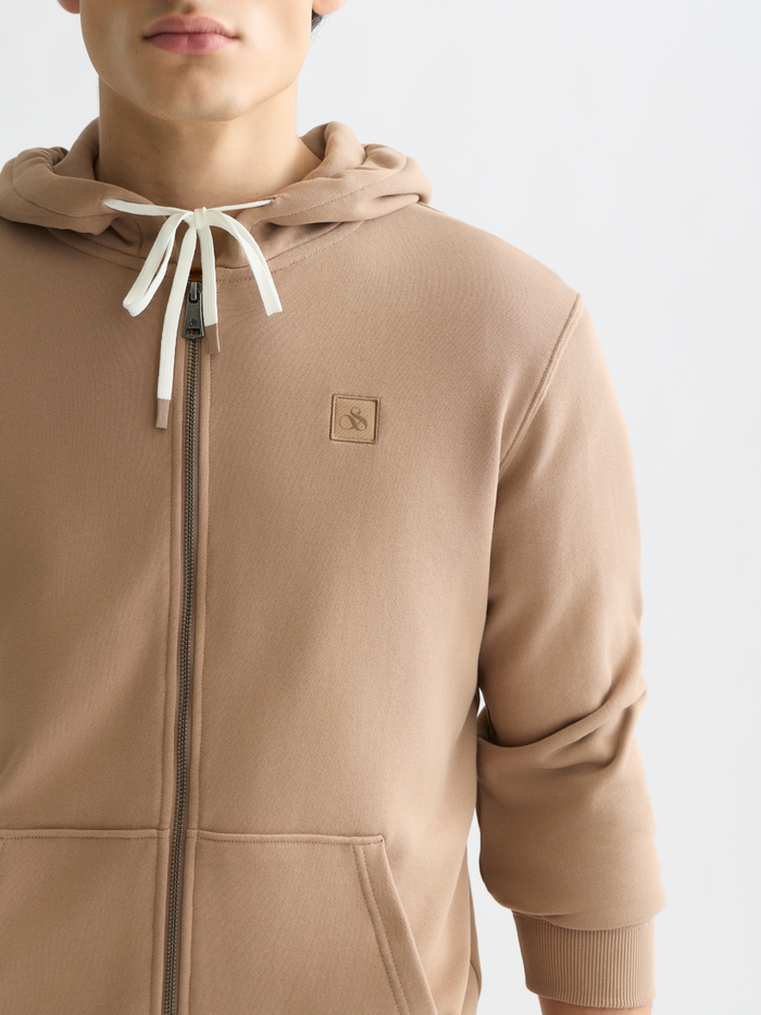 Logo Badge Regular-Fit Zip-Up Hoodie