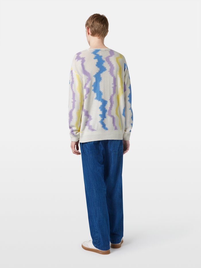 Luna Striped Drop Shoulder Jumper