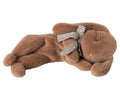 Maileg | Sleeping bunny plush, Small | Soft brown