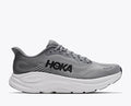 hoka grey sneaker with white sole
