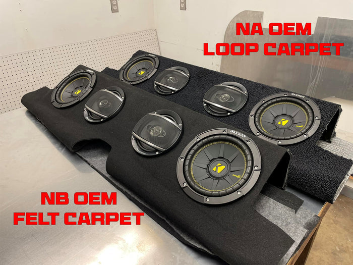 Miata Speaker Panel Covering - NA OEM Loop Carpet Black (90 to 95 NA loop style)