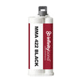Infinity Bond MMA 422 Black 50 ml Cartridge – 10:1 adhesive, 18–24 min work time, flexible bonds to metals and plastics