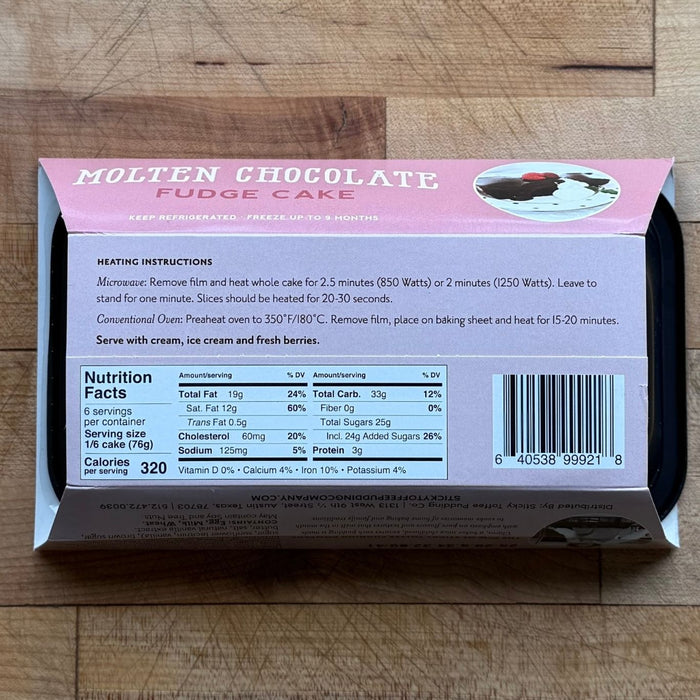 Molten Chocolate Pudding: Family Size - 16oz