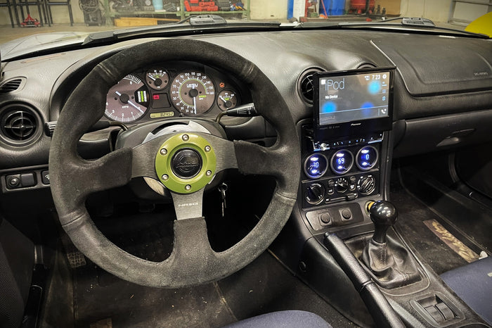 NRG 320MM Suede Racing Steering Wheel