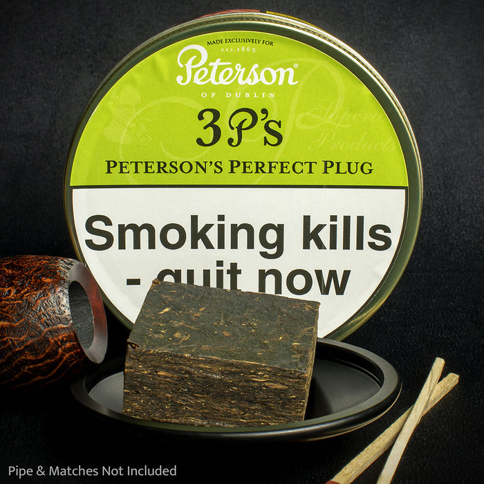 Peterson 3P's Perfect Plug Pipe Tobacco - 50g Tin