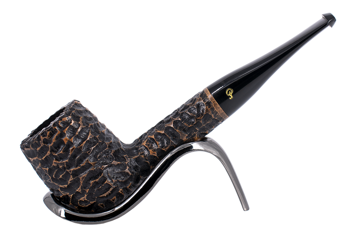 Peterson of Dublin Aran Rusticated Briar Smoking Pipe - Shape No.106