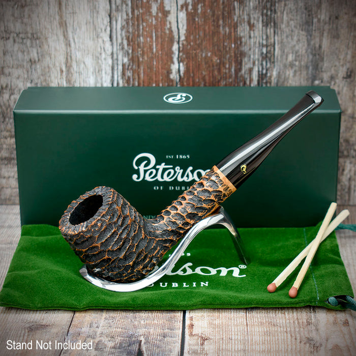 Aran Rusticated Briar Smoking Pipe By Peterson of Dublin - Shape No.106