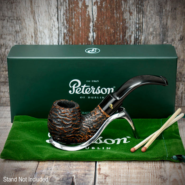 Aran Rusticated Briar Smoking Pipe By Peterson of Dublin - Shape No.221