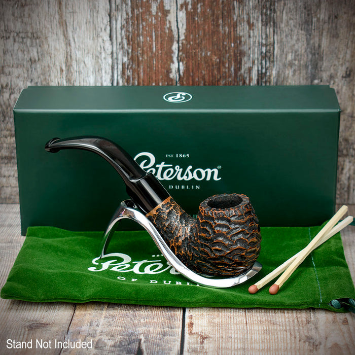 Aran Rusticated Briar Smoking Pipe By Peterson of Dublin - Shape No.221