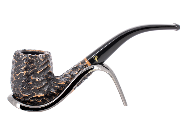 Peterson of Dublin Aran Rusticated Briar Smoking Pipe - Shape No.65