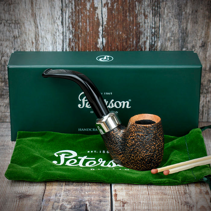 Arklow Sandblasted Briar Pipe By Peterson of Dublin - Shape 304 (9mm)