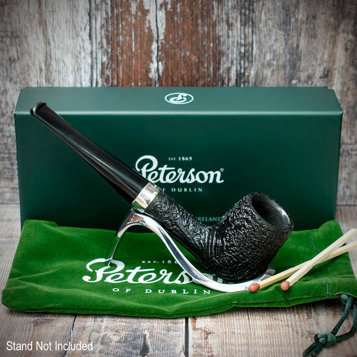 Cara Sandblasted Briar Pipe by Peterson of Dublin - Shape 06