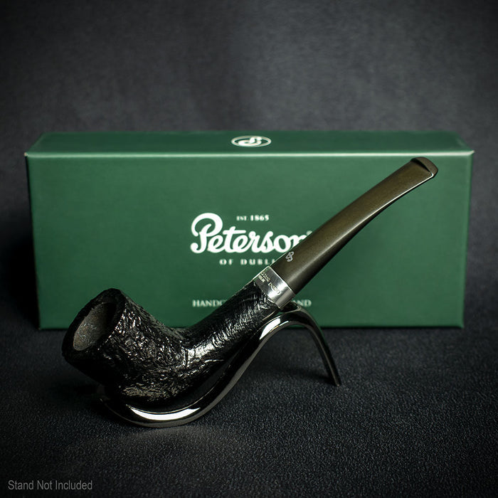 Peterson of Dublin Cara Sandblasted Briar Smoking Pipe - Shape 268