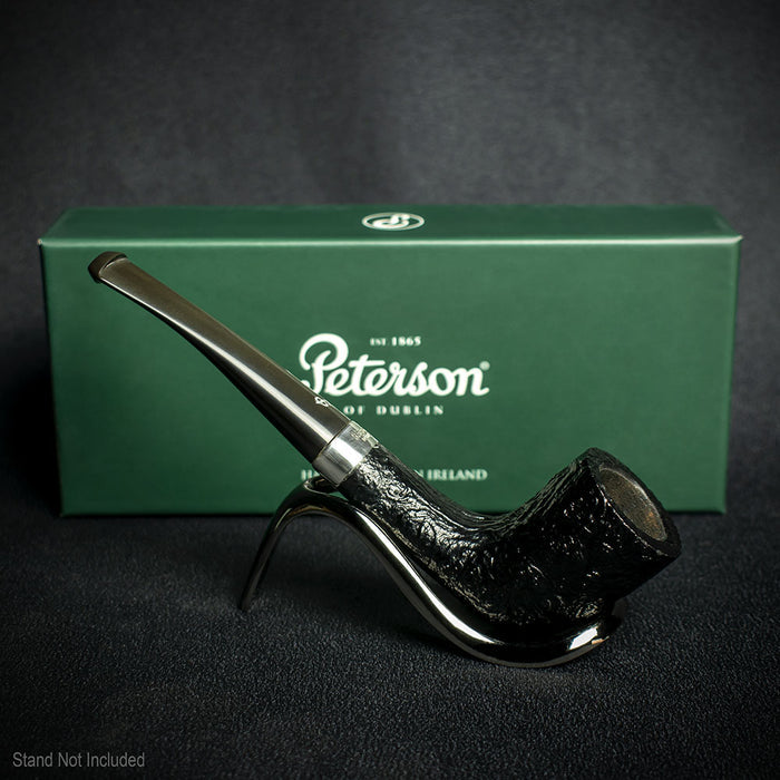 Peterson of Dublin Cara Sandblasted Briar Smoking Pipe - Shape 268