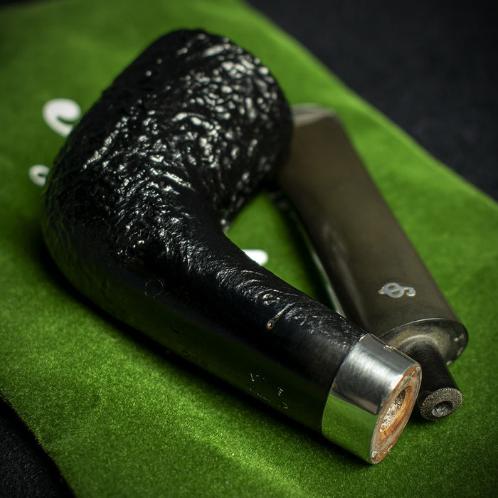 Peterson of Dublin Cara Sandblasted Briar Smoking Pipe - Shape 268