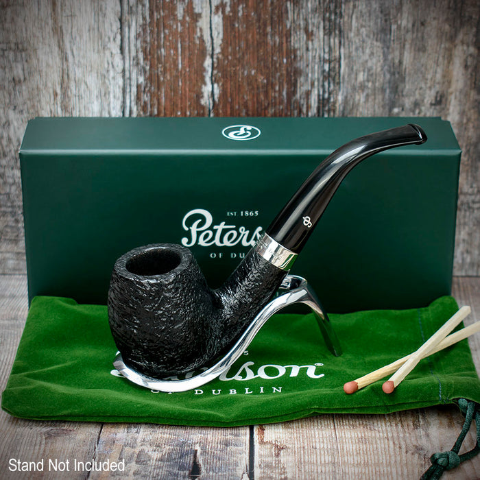 Cara Sandblasted Briar Pipe by Peterson of Dublin - Shape 68