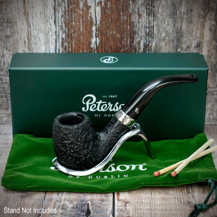 Cara Sandblasted Briar Pipe by Peterson of Dublin - Shape 69