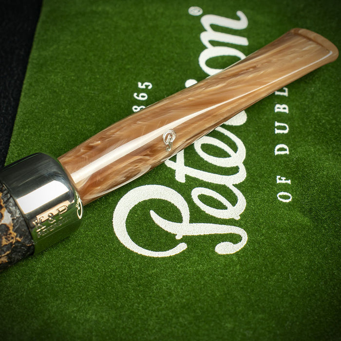 Peterson of Dublin Derry Rusticated Briar Smoking Pipe - Shape 106 - 9mm