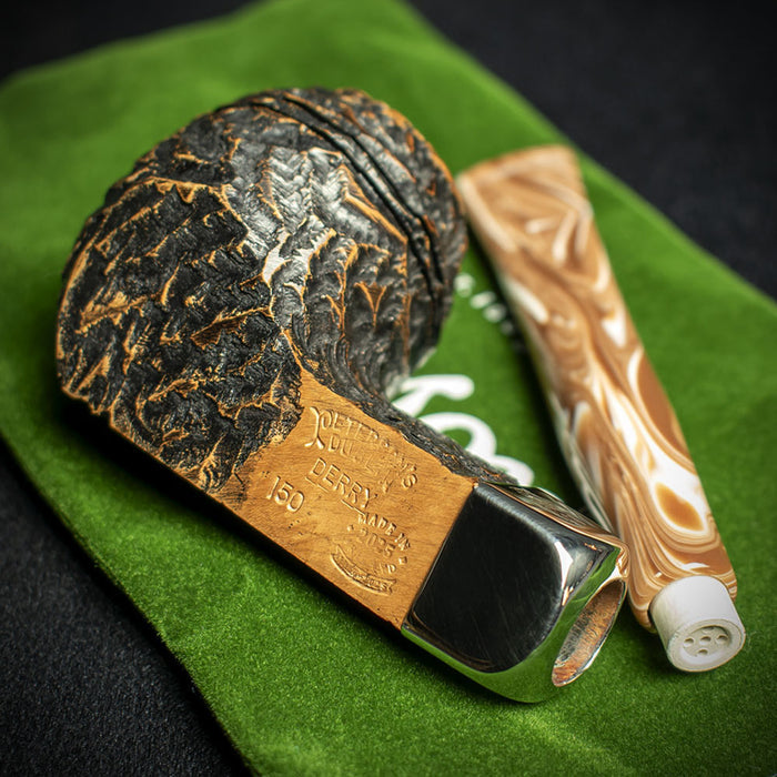 Peterson of Dublin Derry Rusticated Briar Smoking Pipe - Shape 150 - 9mm