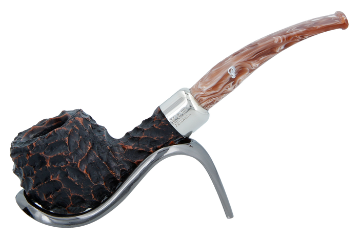 Derry Rusticated Briar Pipe By Peterson of Dublin - Shape 408 (9mm)