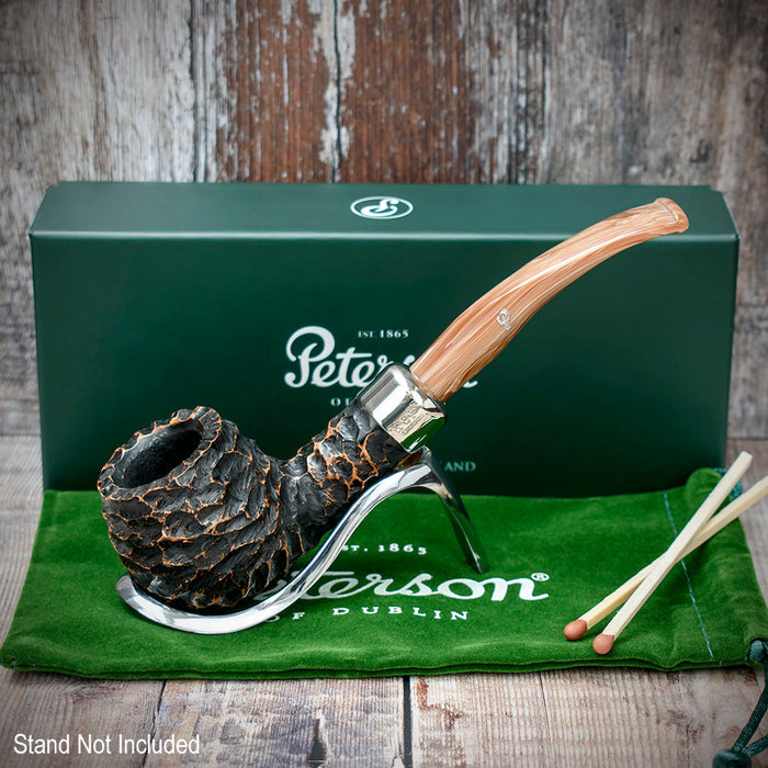Derry Rusticated Briar Pipe By Peterson of Dublin - Shape 408 (9mm)