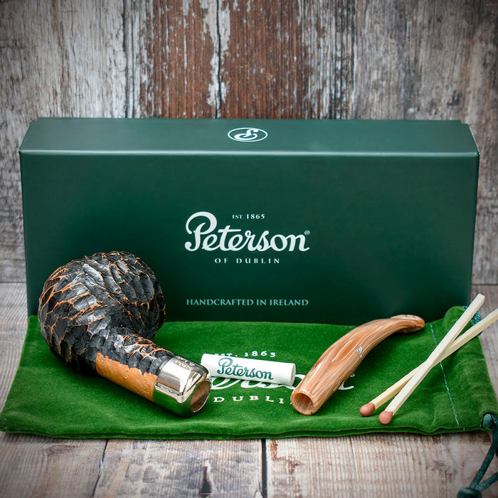 Derry Rusticated Briar Pipe By Peterson of Dublin - Shape 408 (9mm)