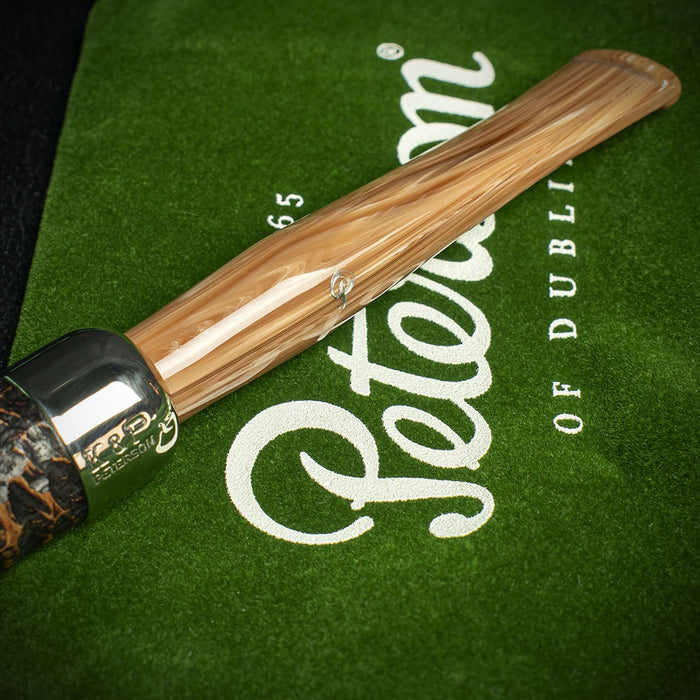 Peterson of Dublin Derry Rusticated Briar Smoking Pipe - Shape 606 - 9mm