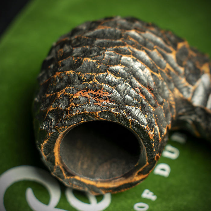 Peterson of Dublin Derry Rusticated Briar Smoking Pipe - Shape 69 - 9mm