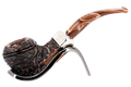 Peterson of Dublin Derry Rusticated Briar Smoking Pipe - Shape 80s - 9mm