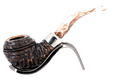 Peterson of Dublin Derry Rusticated Briar Smoking Pipe - Shape 999 - 9mm